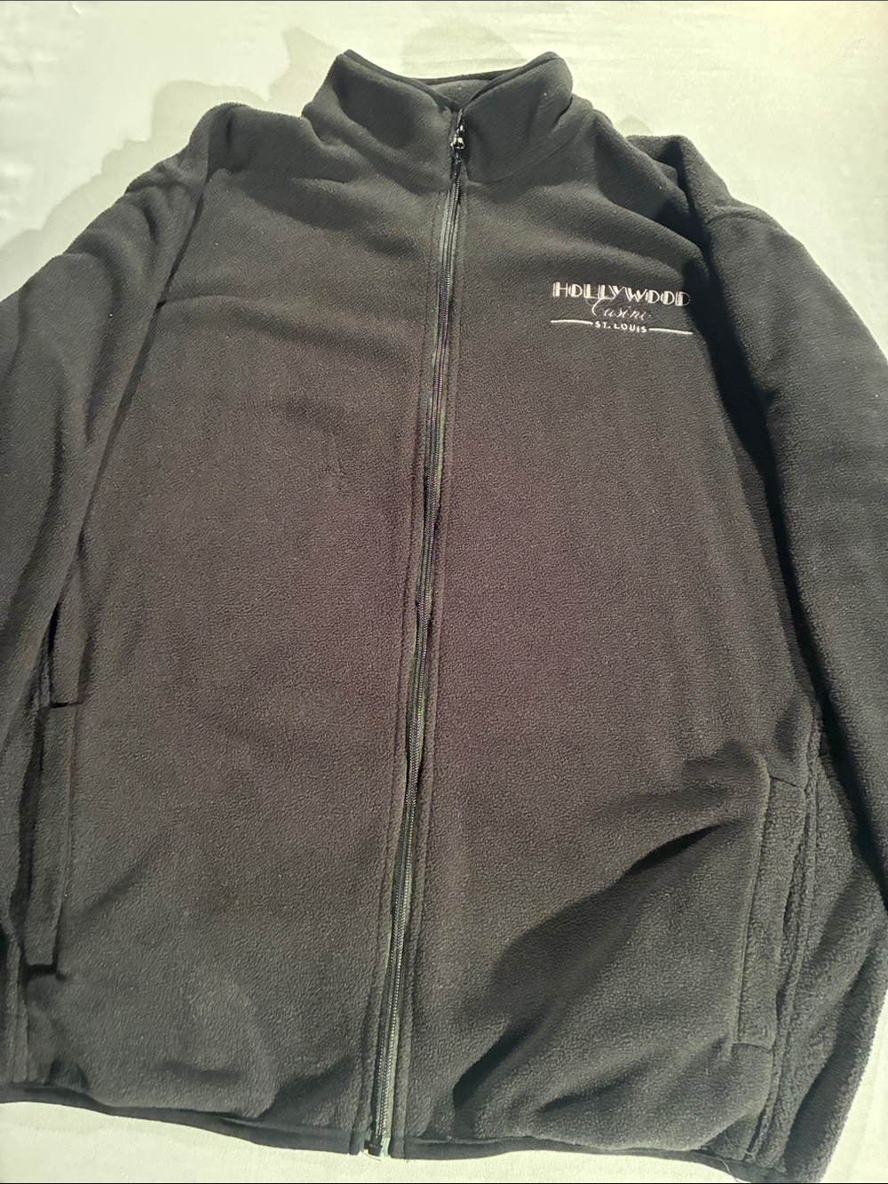 St. Louis Men's Black Full-Zip Fleece Jacket